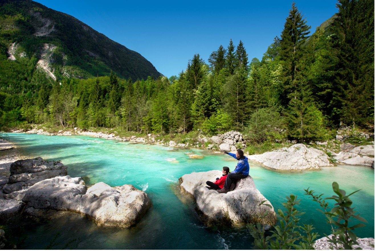 Soča river, photo: Domen Grӧgl